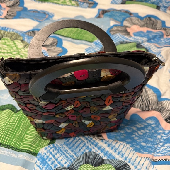 Othr Multicolor Mosaic Tote with Dark Handle - Picture 2 of 4
